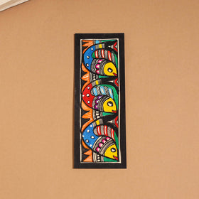 Madhubani handpainted bookmark (7 x 2 in) 23 - handcrafted