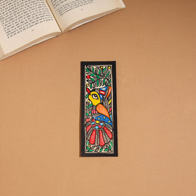 Madhubani handpainted bookmark (7 x 2 in) 24 - handcrafted