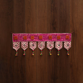 Handmade fabric toran for festive decor 124 - handcrafted