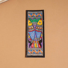 Madhubani handpainted bookmark (7 x 2 in) 27 - handcrafted