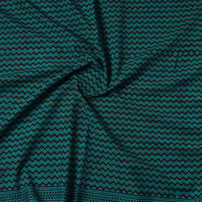 Green - Bagh Block Printed Cotton Precut Fabric (0.9 meter) 75