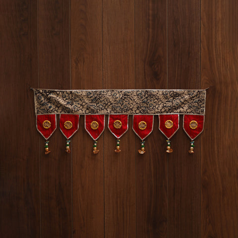 Handmade fabric toran for festive decor 128 - handcrafted