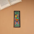 Madhubani handpainted bookmark (7 x 2 in) 32 - handcrafted