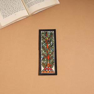 Madhubani handpainted bookmark (7 x 2 in) 33 - handcrafted