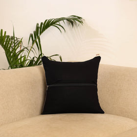 Brown - Hand Block Print Kalamkari Cushion Cover 27