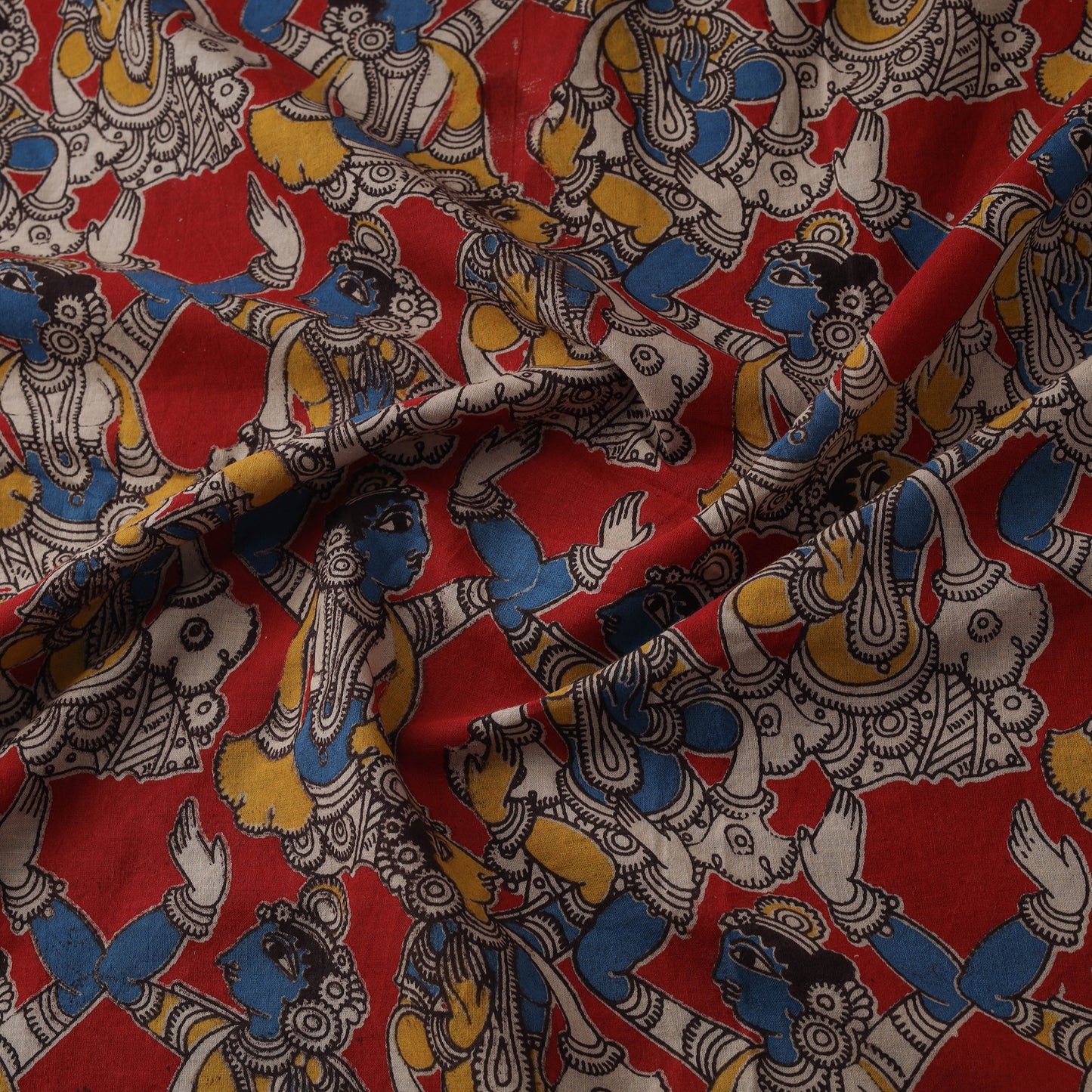 Kalamkari Printed Cotton Fabric 42