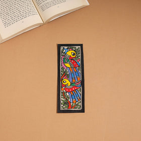 Madhubani handpainted bookmark (7 x 2 in) 36 - handcrafted