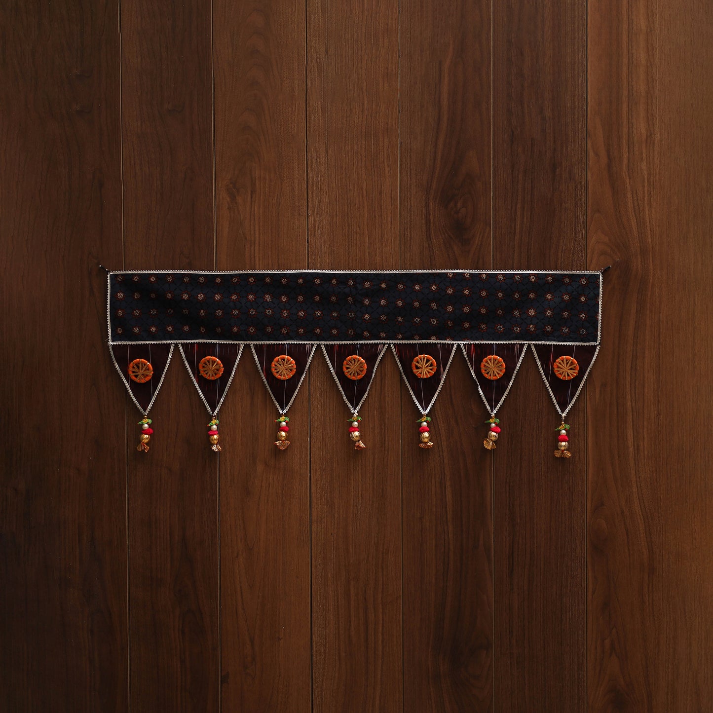 Handmade fabric toran for festive decor 129 - handcrafted