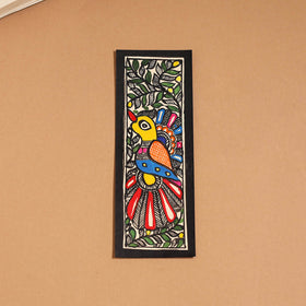 Madhubani handpainted bookmark (7 x 2 in) 38 - handcrafted