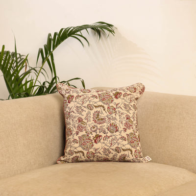 Hand Block Print Kalamkari Cushion Cover 30