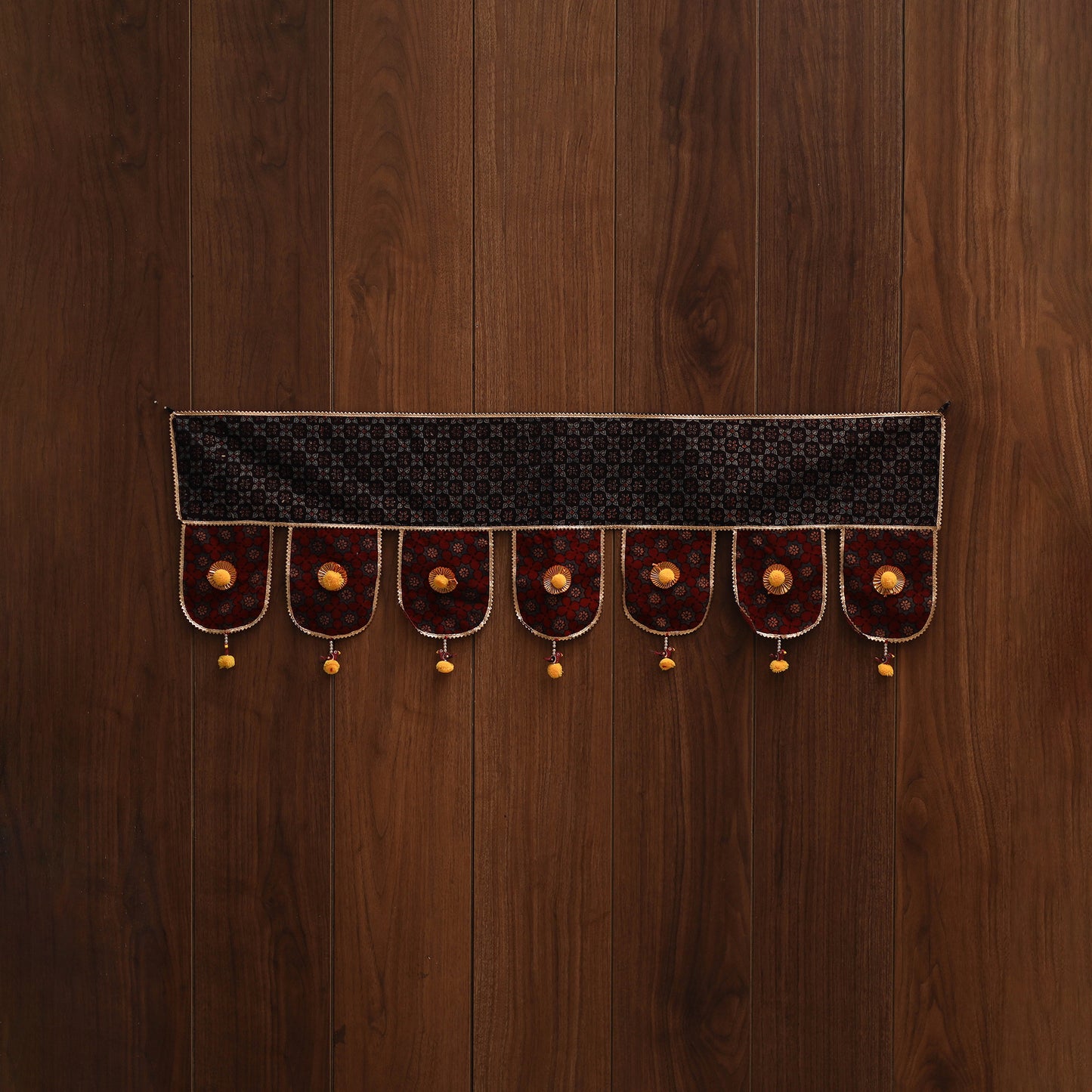 Handmade fabric toran for festive decor 130 - handcrafted