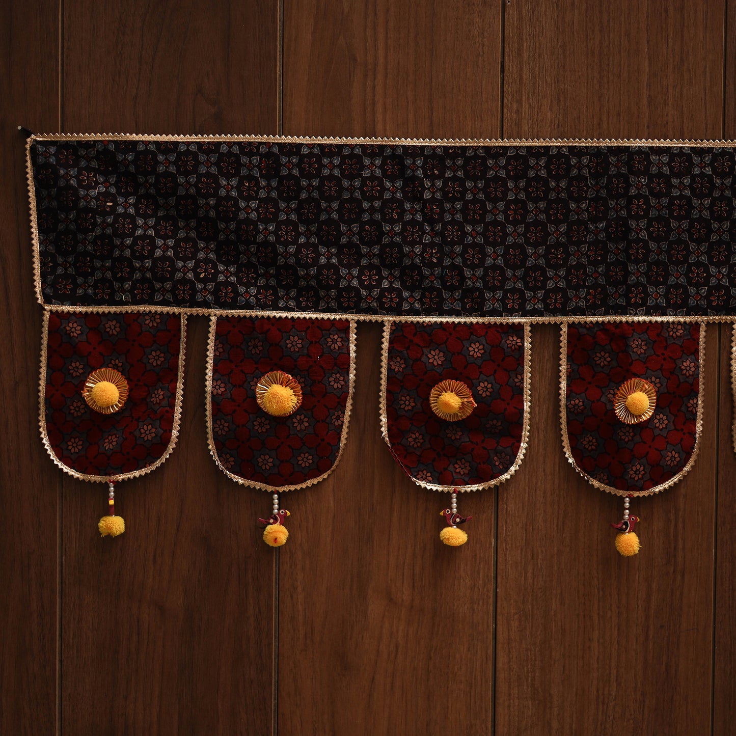 Handmade fabric toran for festive decor 130 - handcrafted