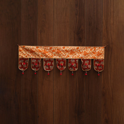 Handmade fabric toran for festive decor 132 - handcrafted