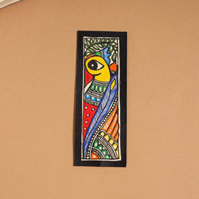 Madhubani handpainted bookmark (7 x 2 in) 48 - handcrafted