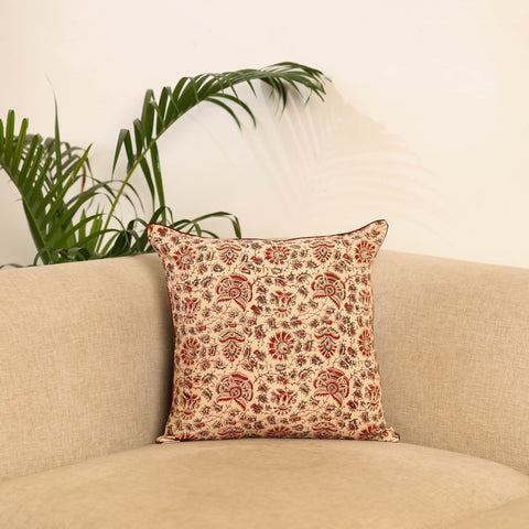 Hand Block Print Kalamkari Cushion Cover 34