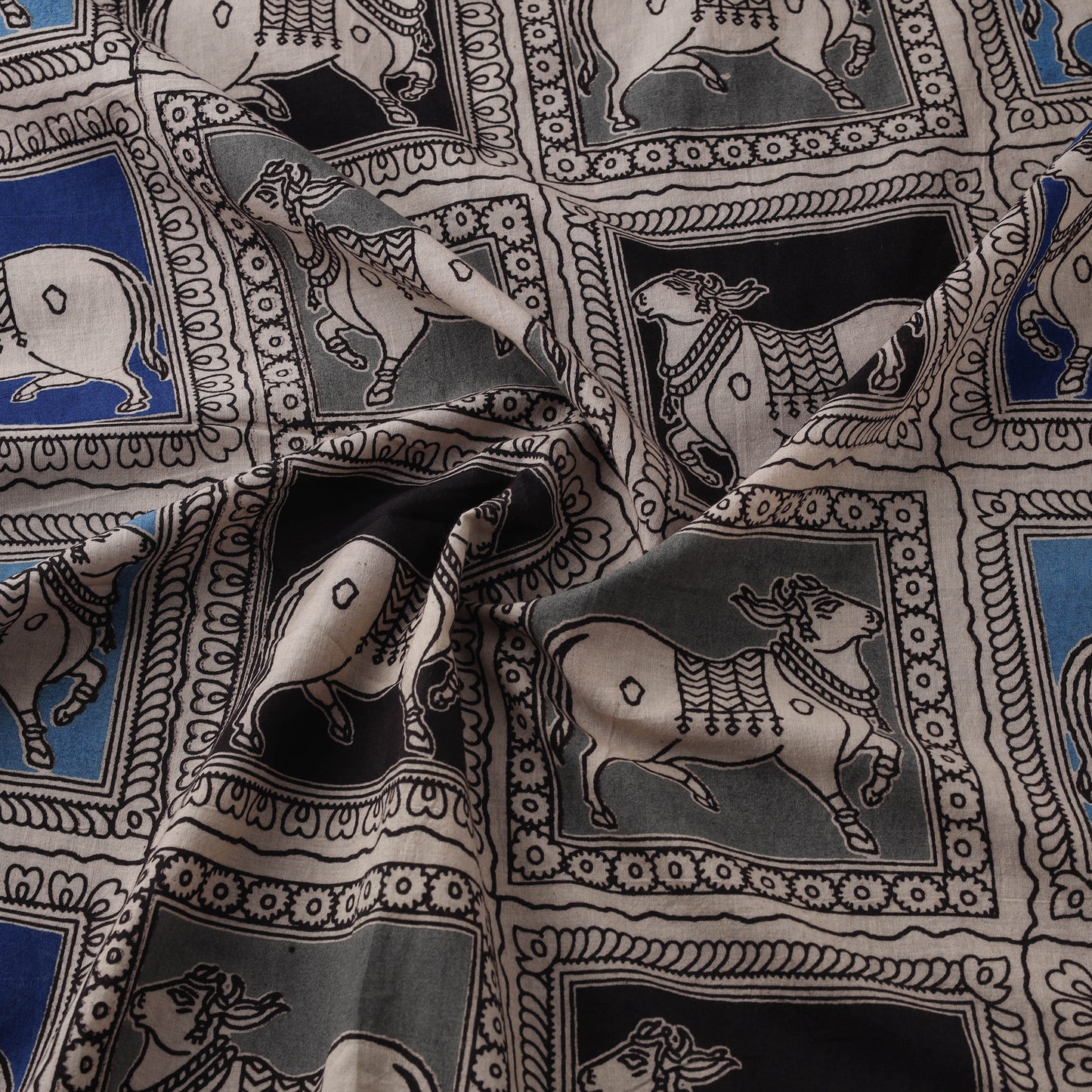 Kalamkari Printed Cotton Fabric 47