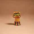 Man - Handpainted Manjusha Art Terracotta Doll Candle Stand for Home Decor 05