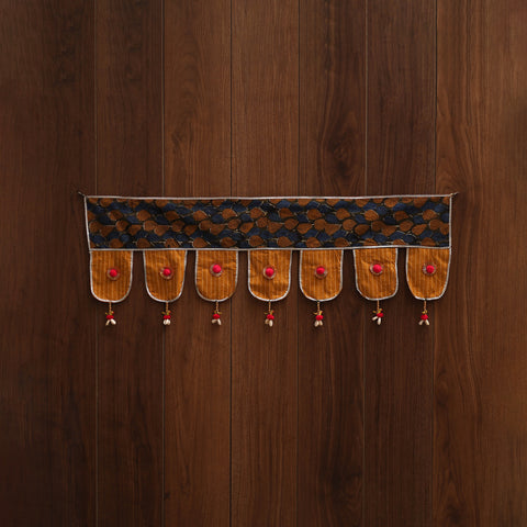 Handmade fabric toran for festive decor 134 - handcrafted