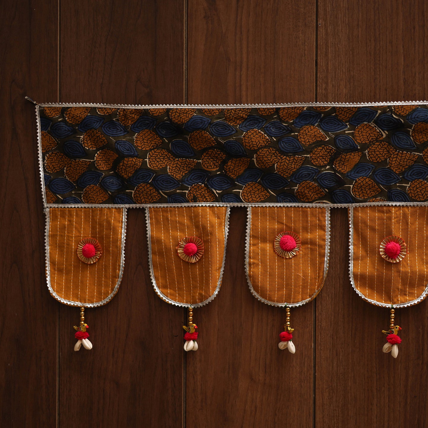 Handmade fabric toran for festive decor 134 - handcrafted