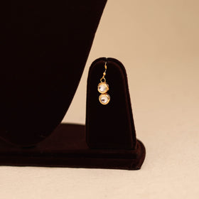 Yellow - handmade kundan work necklace set 03 - handcrafted