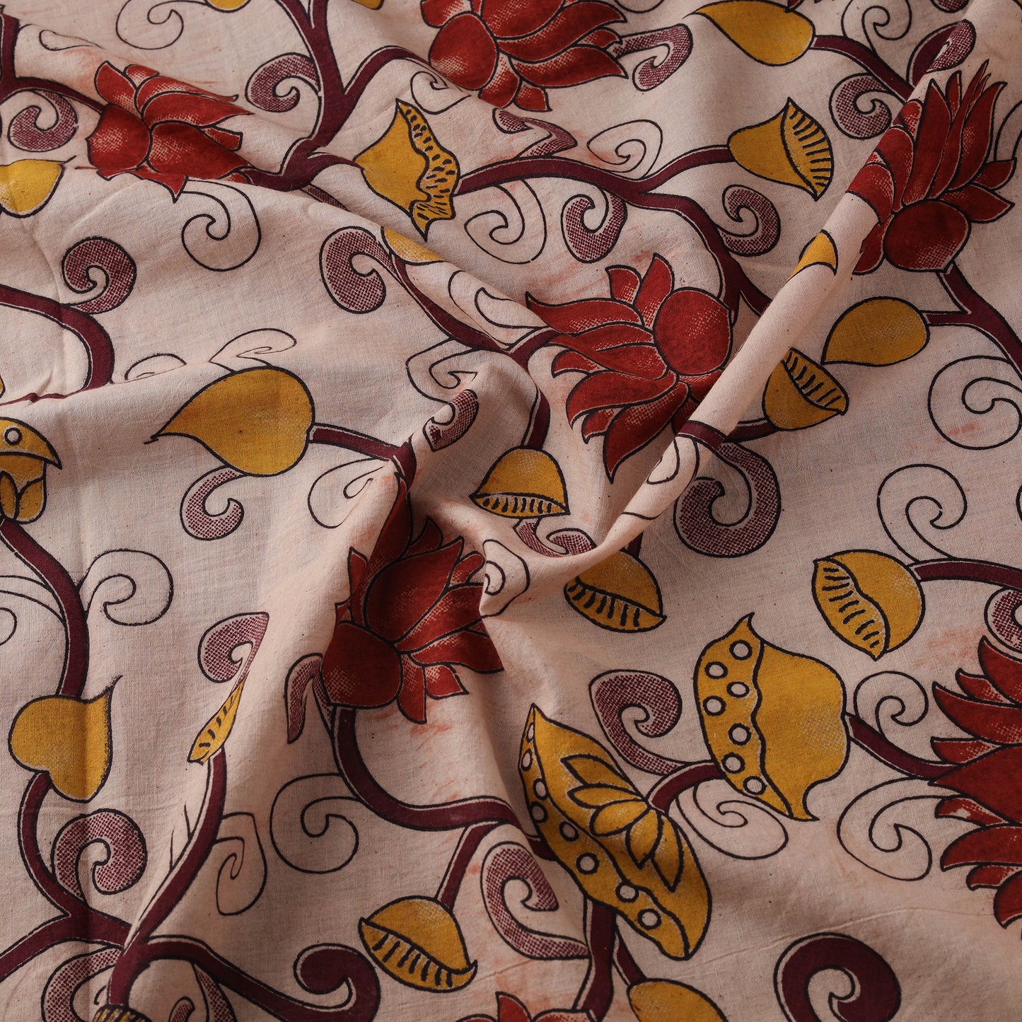 Kalamkari Printed Cotton Fabric 52
