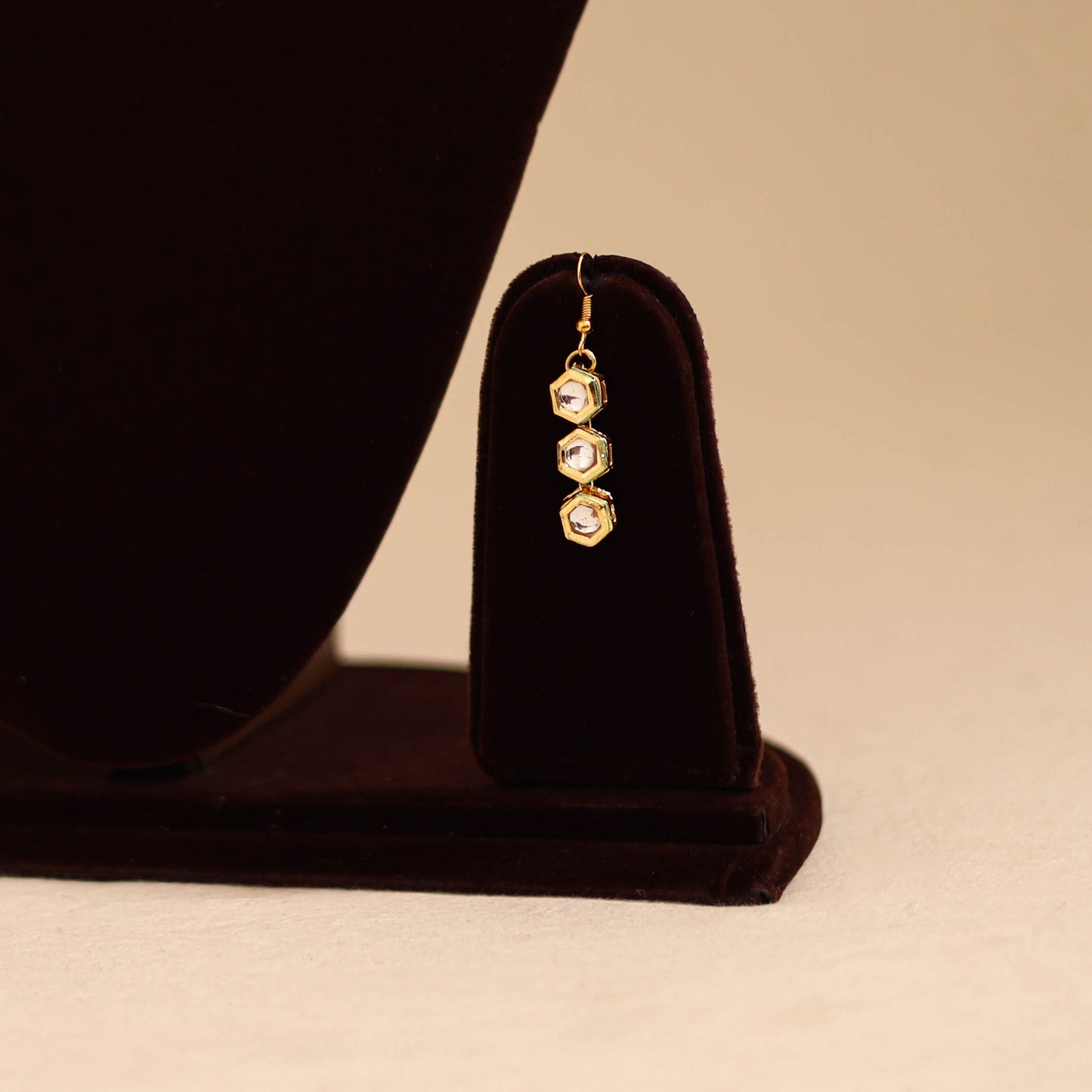 Yellow - handmade kundan work necklace set 06 - handcrafted