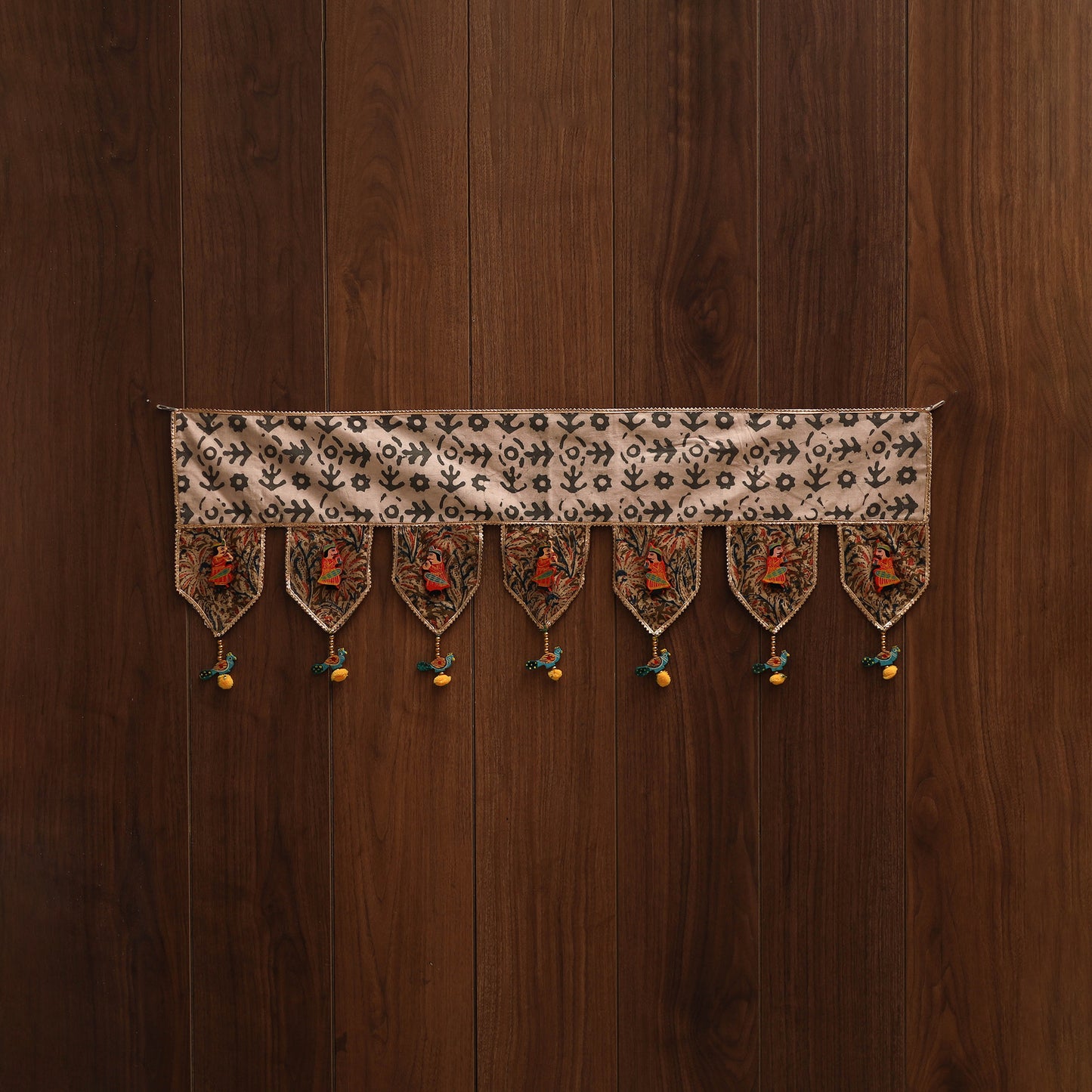 Handmade fabric toran for festive decor 140 - handcrafted