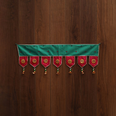 Handmade fabric toran for festive decor 141 - handcrafted