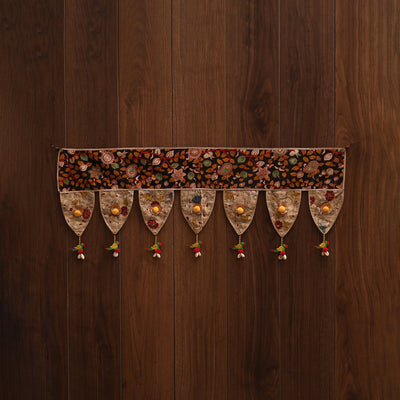 Handmade fabric toran for festive decor 142 - handcrafted