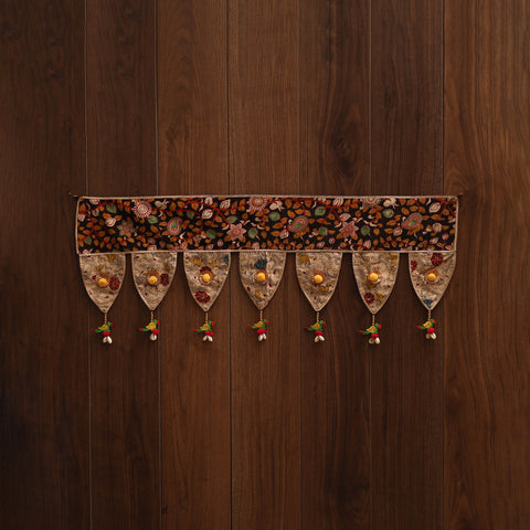 Handmade fabric toran for festive decor 142 - handcrafted