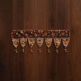 Handmade fabric toran for festive decor 142 - handcrafted