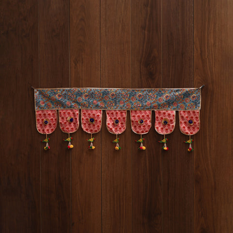 Handmade fabric toran for festive decor 144 - handcrafted