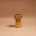 Women - Handpainted Manjusha Art Terracotta Doll Candle Stand for Home Decor 14
