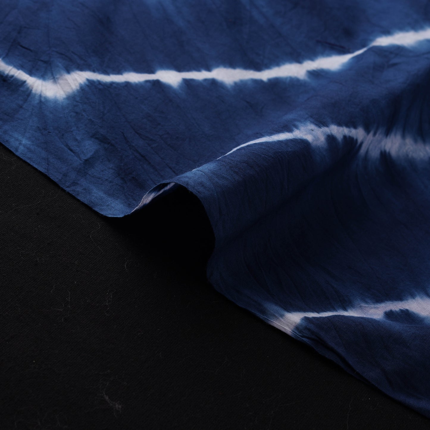Blue - Shibori Tie-Dye Pure Mul Cotton Fabric 33