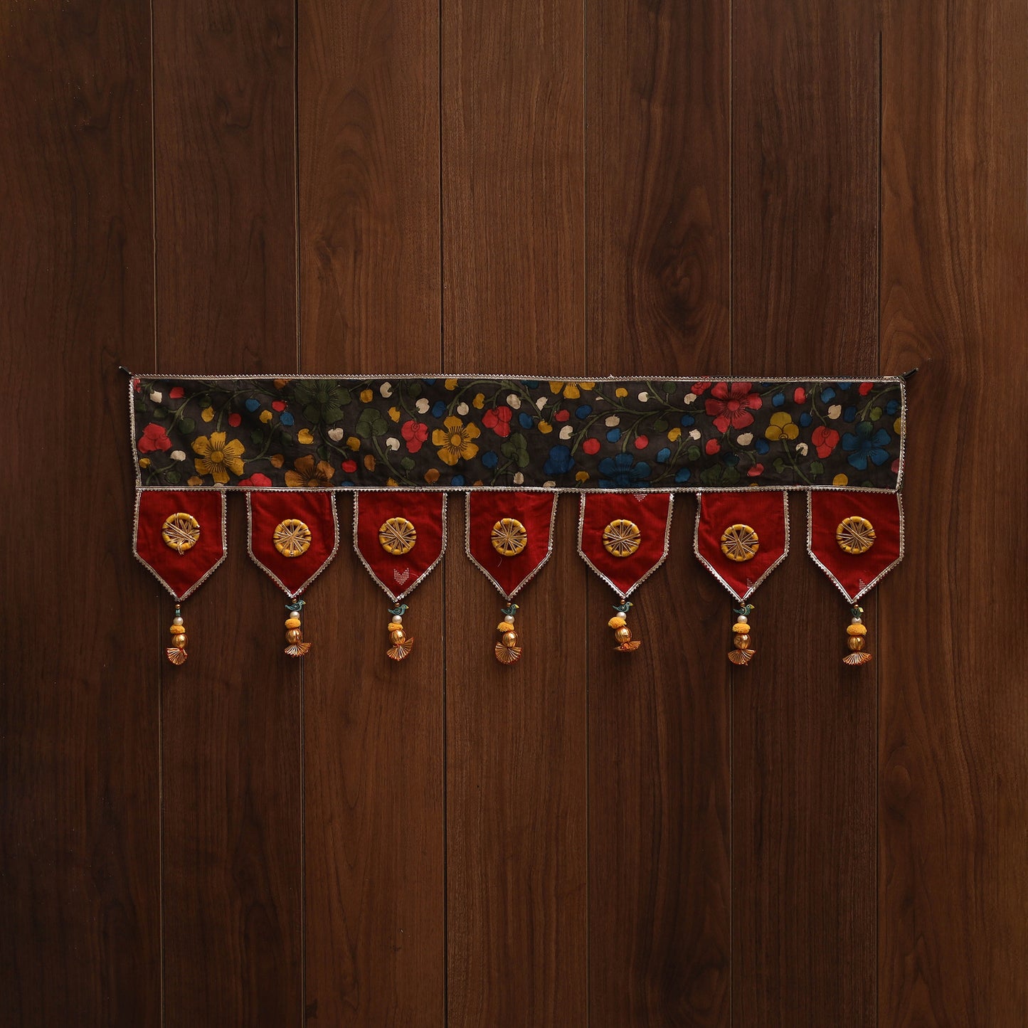 Handmade fabric toran for festive decor 150 - handcrafted