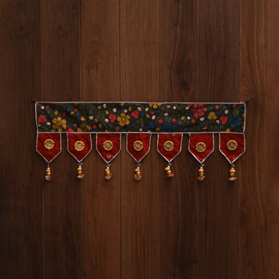 Handmade fabric toran for festive decor 150 - handcrafted