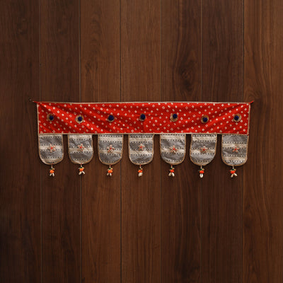 Handmade fabric toran for festive decor 151 - handcrafted