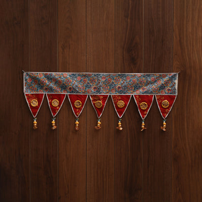 Handmade fabric toran for festive decor 152 - handcrafted