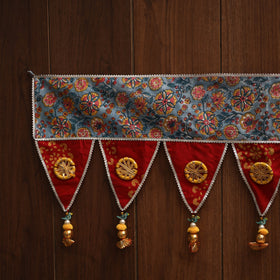 Handmade fabric toran for festive decor 152 - handcrafted