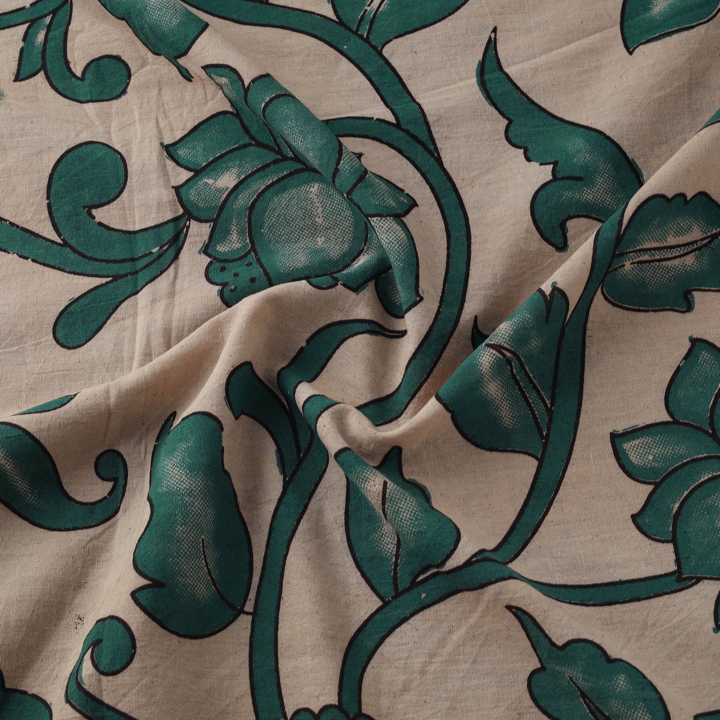 Kalamkari Printed Cotton Fabric 01