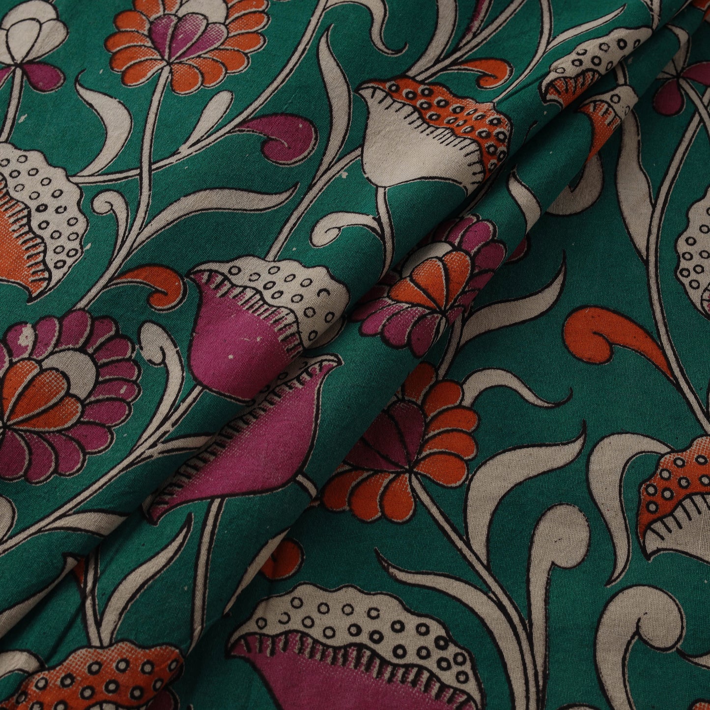 Kalamkari Printed Cotton Fabric 03