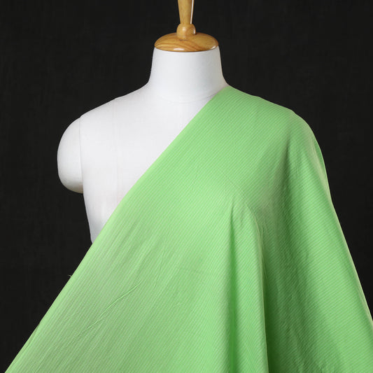 Neon Green - Prewashed Kantha Stitch Cotton Fabric