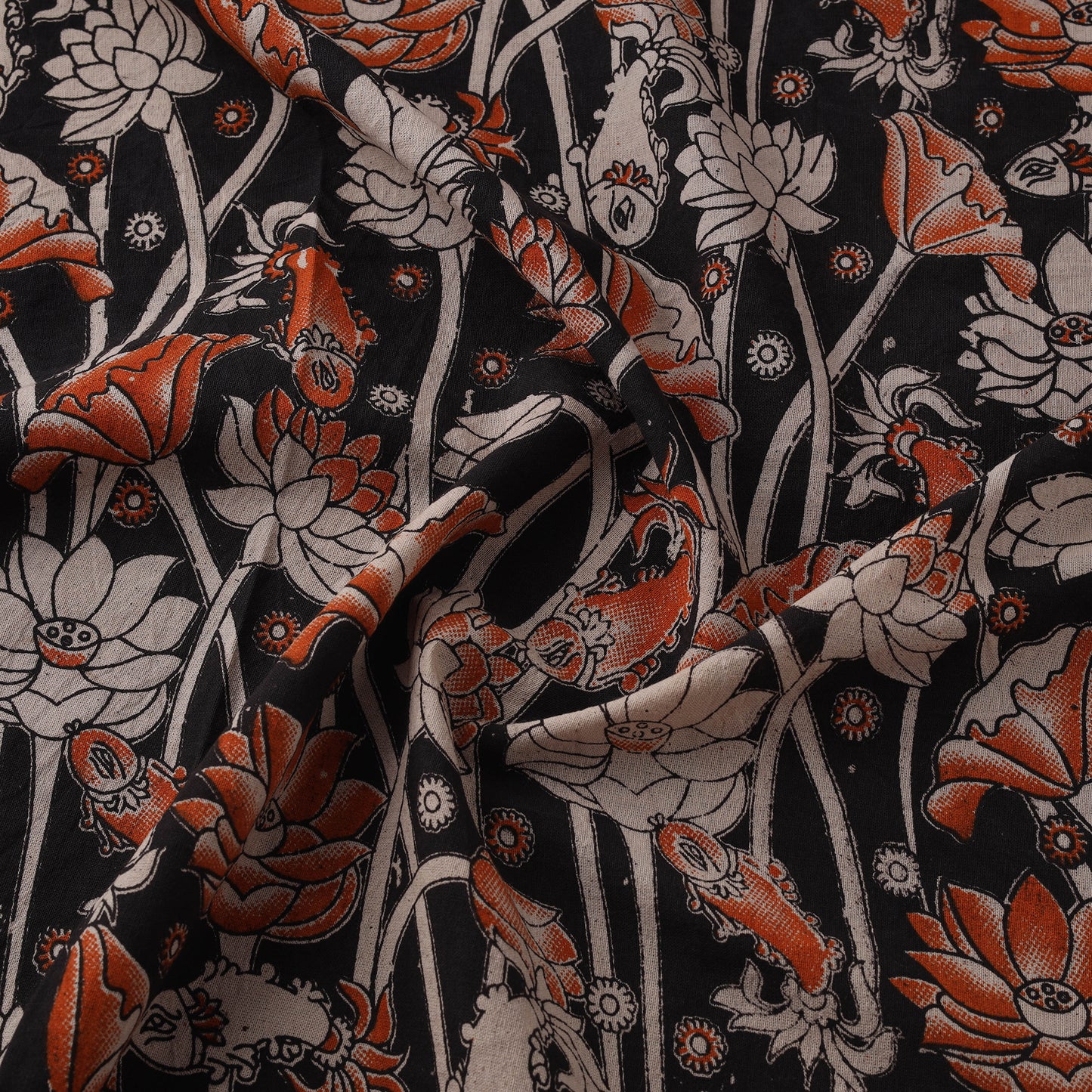 Kalamkari Printed Cotton Fabric 05