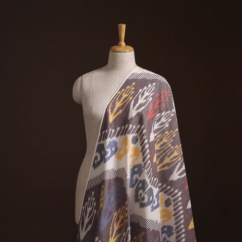 Multicolor - Pochampally Central Asian Ikat Pure Cotton Fabric 03
