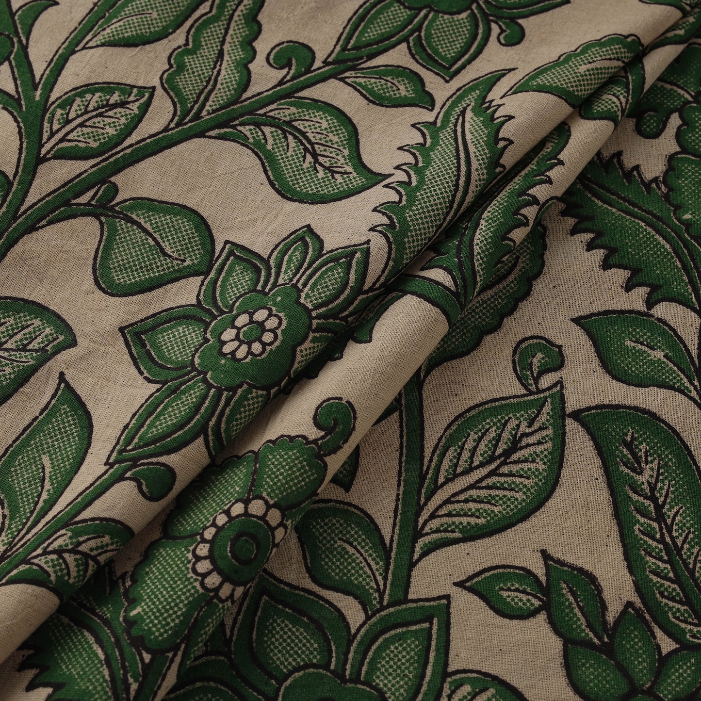 Kalamkari Printed Cotton Fabric 07