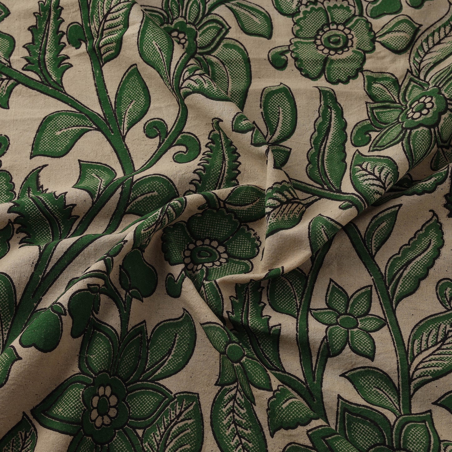 Kalamkari Printed Cotton Fabric 07