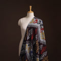 Multicolor - Pochampally Central Asian Ikat Pure Cotton Fabric 05