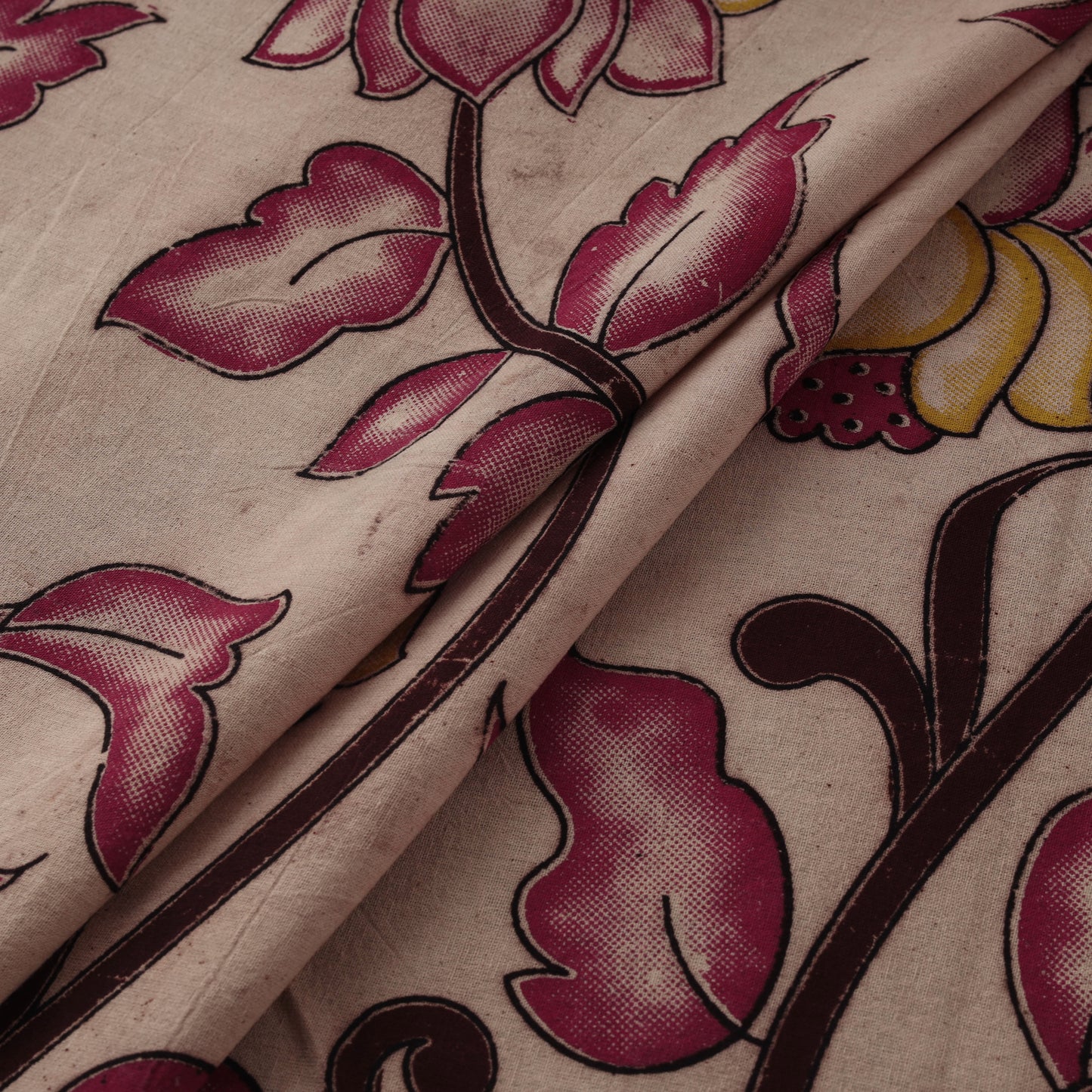 Kalamkari Printed Cotton Fabric 08