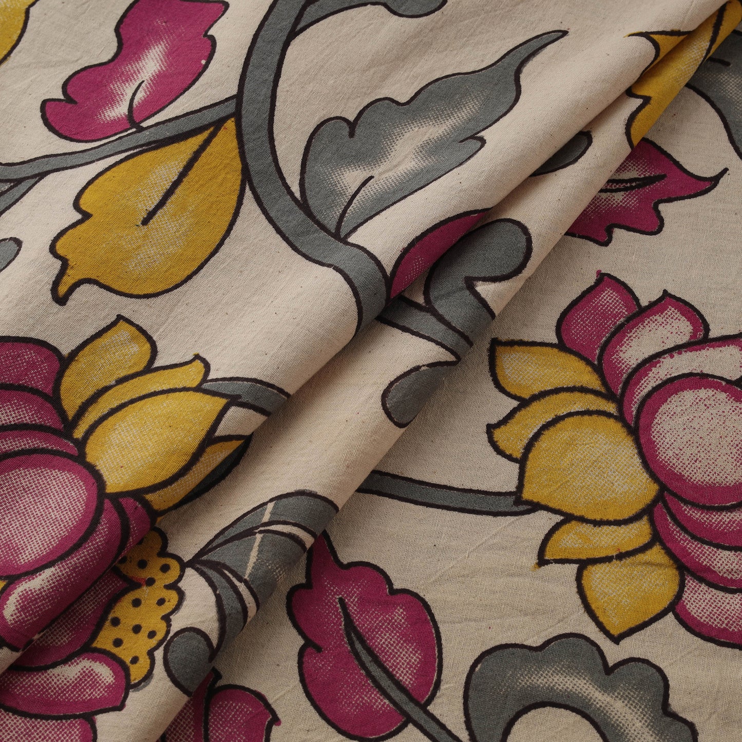 Kalamkari Printed Cotton Fabric 09