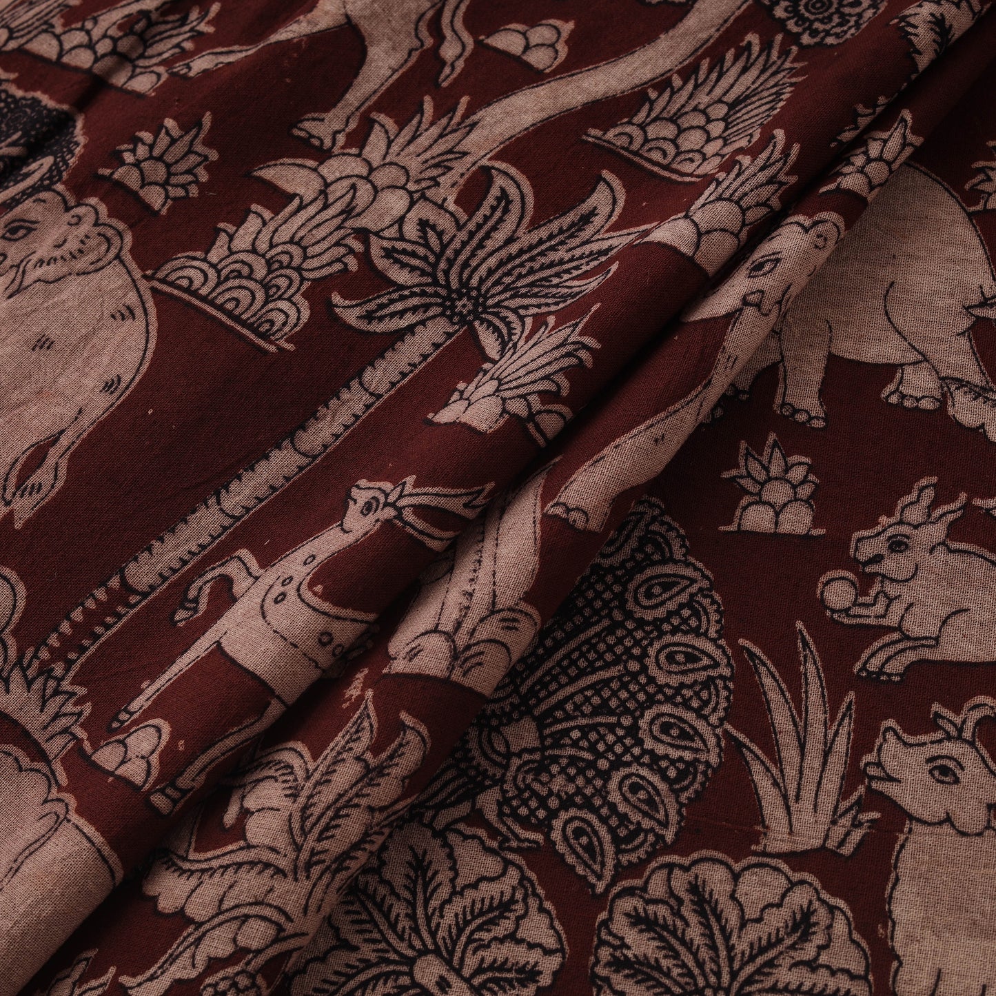 Kalamkari Printed Cotton Fabric 10